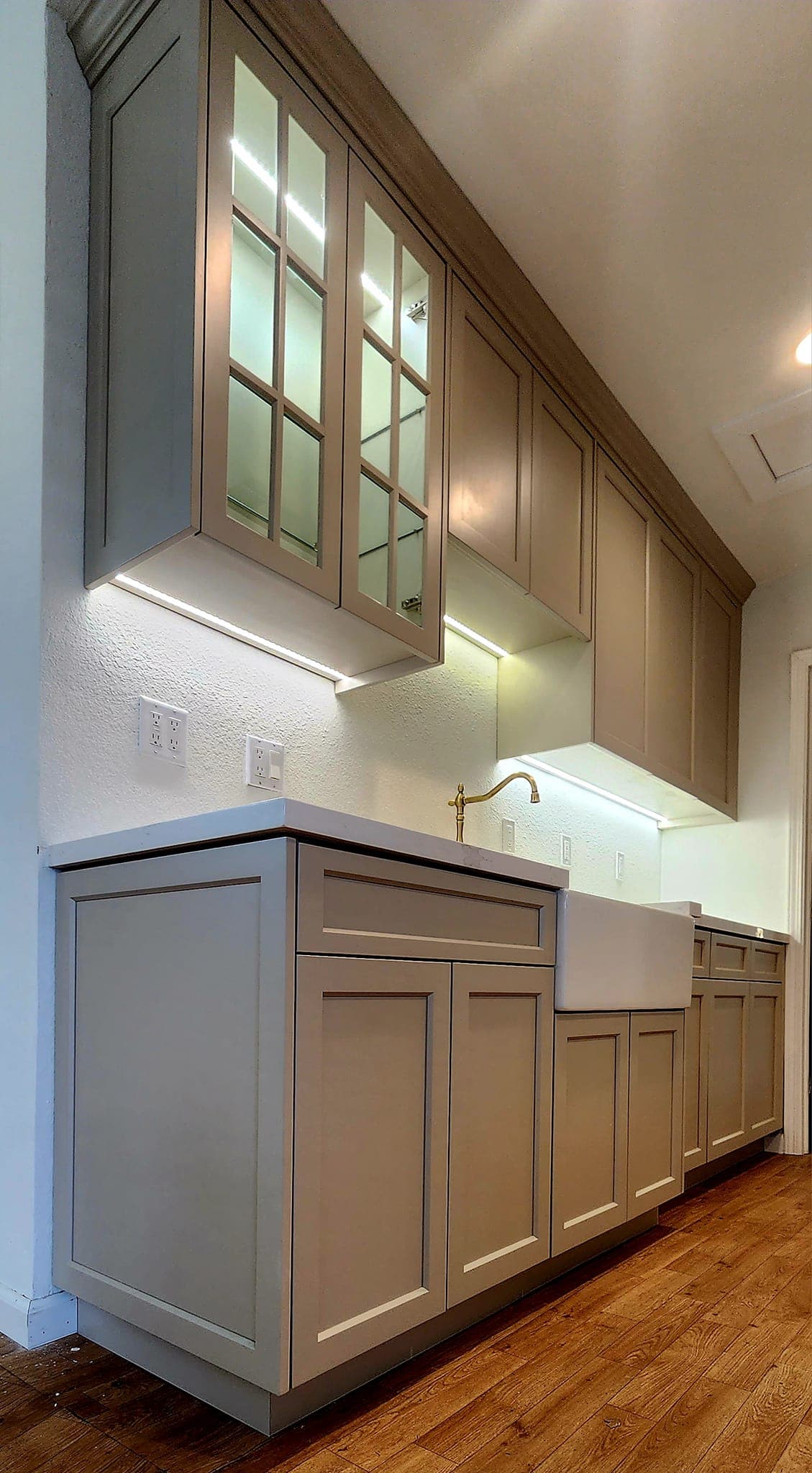 Professional custom cabinetry installation showcasing precision craftsmanship